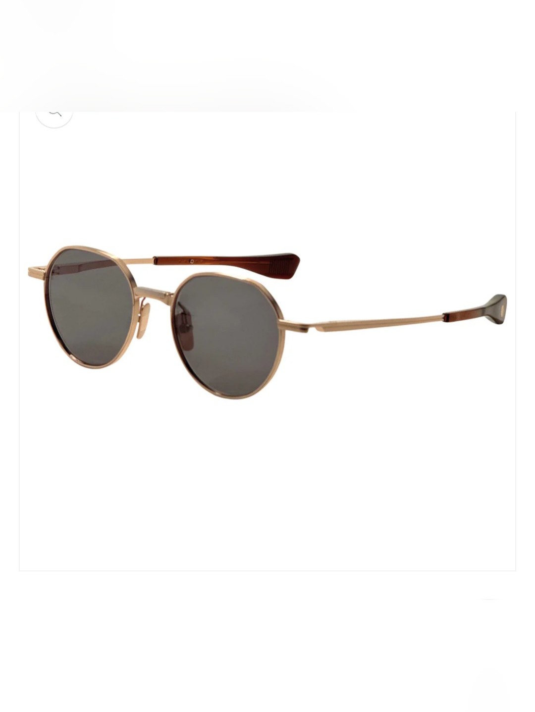 Ditavers-One Unisex Gold Geometric Sunglasses Dts150-A-01